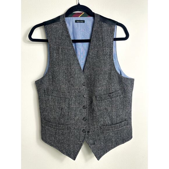 J. Crew Valley Mills by Mallalieus 100% Wool Vest - Picture 1 of 9